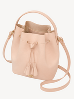 Soleil Drawstring Bucket Crossbody interior