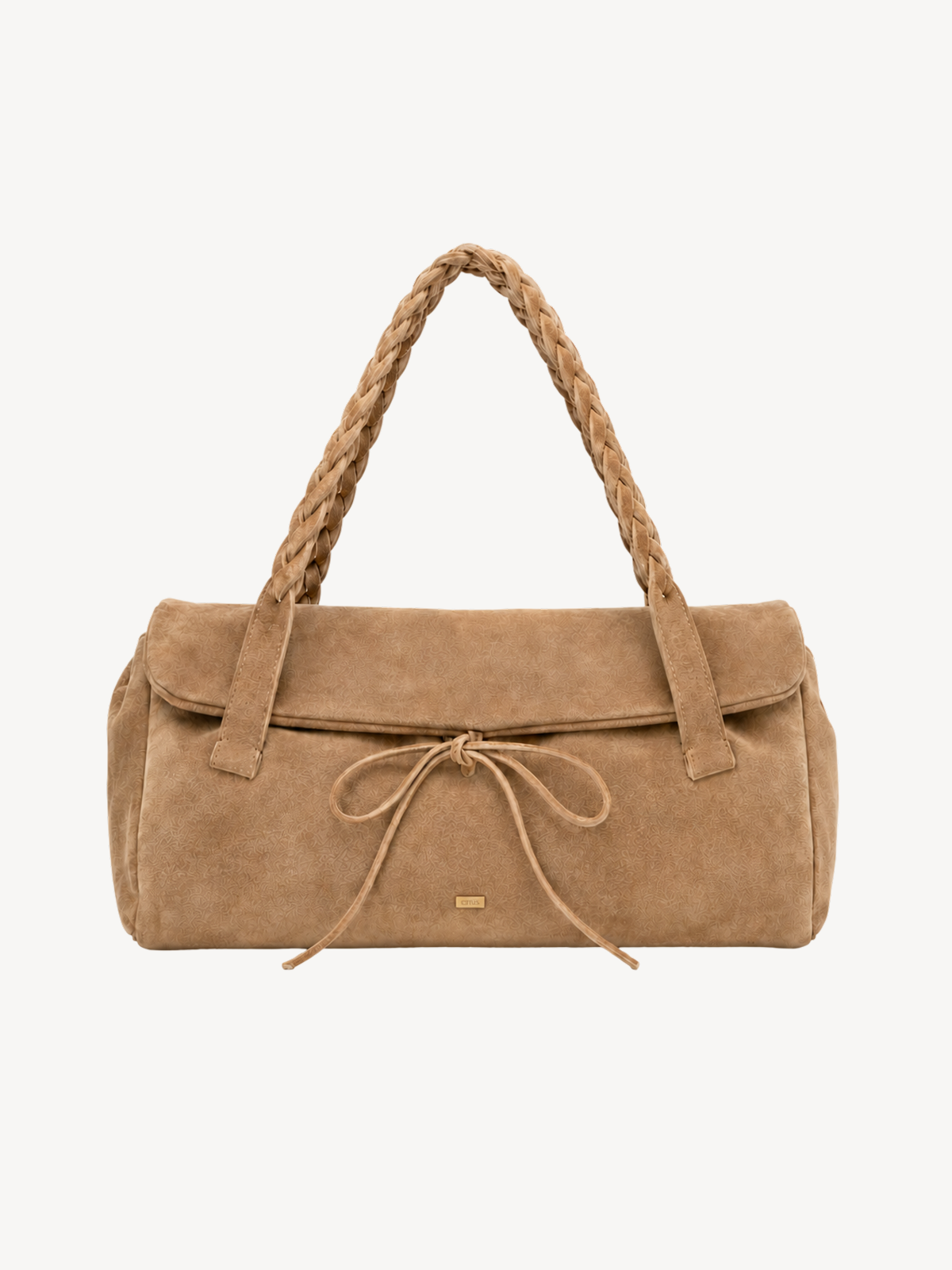 Romy Braided Suede Baguette