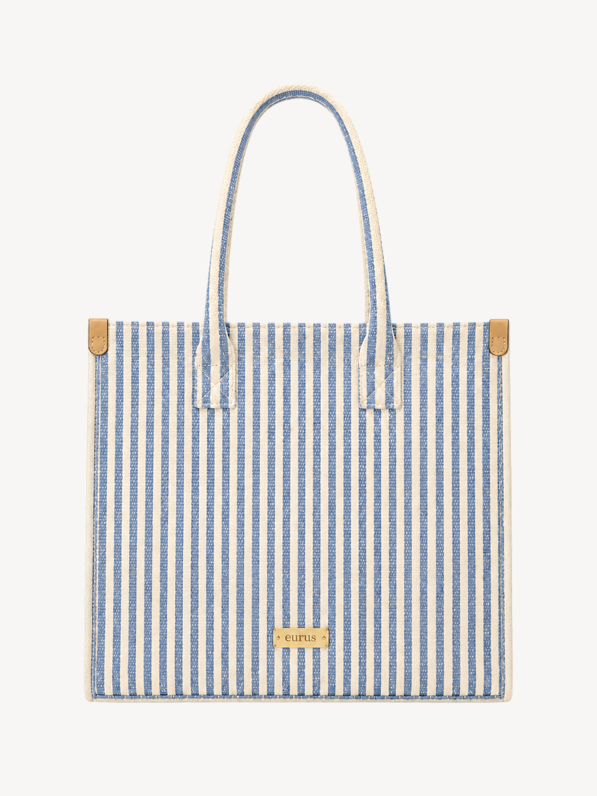 Sienna Pinstripe Market Tote