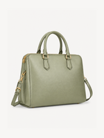 Clara Classic Leather Satchel, view 9