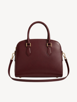 Iris Mini Dome Satchel in burgundy