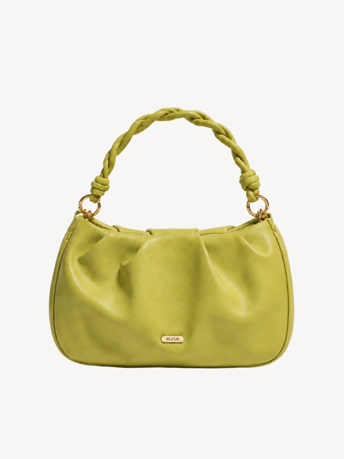 Zia Braided-Handle Crossbody in chartreuse