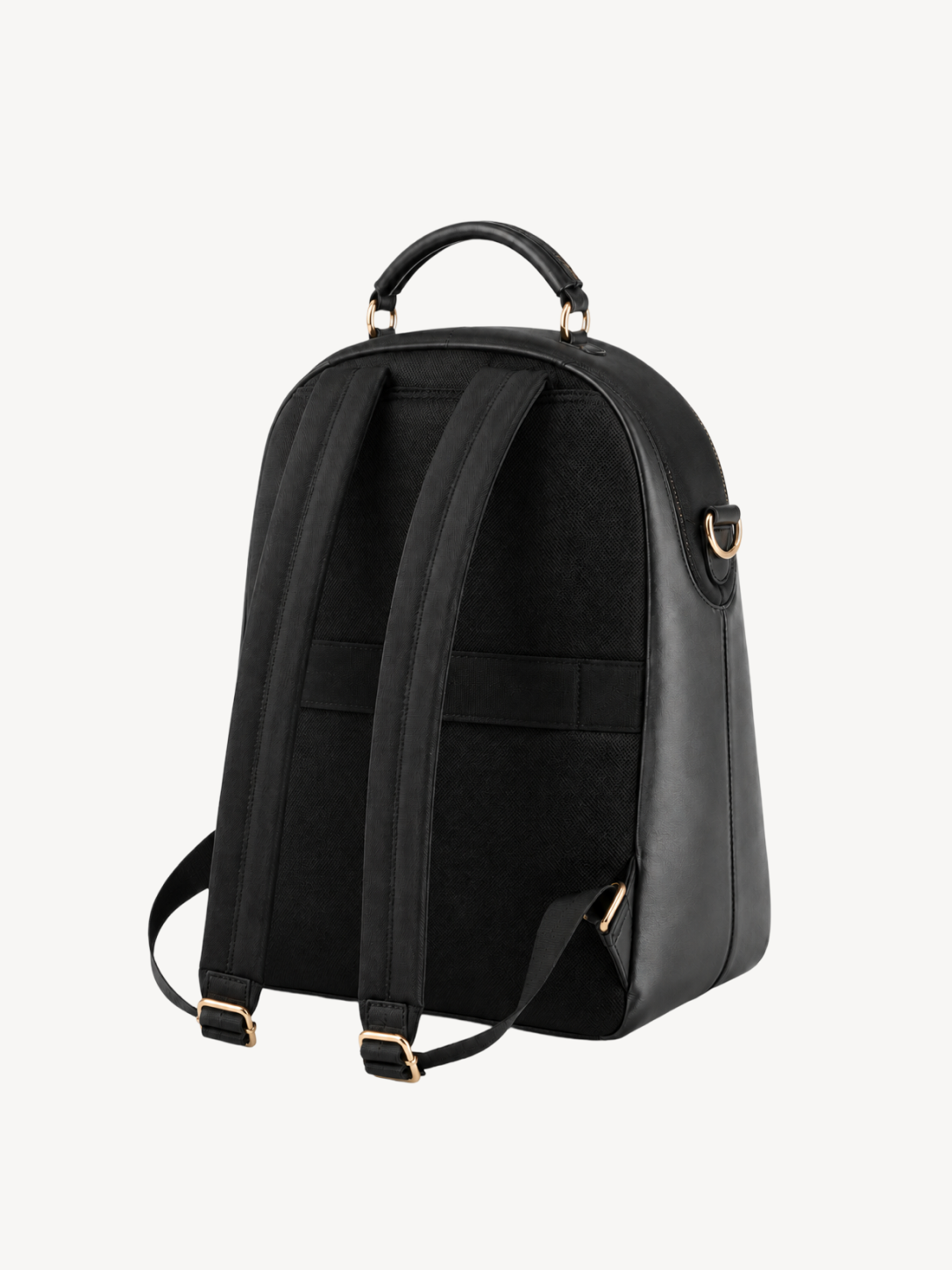 Nara Rounded Leather Backpack, view 2