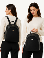 Nara Rounded Leather Backpack, view 7