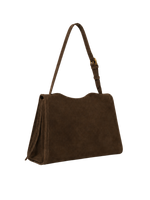 Orla Suede Flap Shoulder Bag, view 2