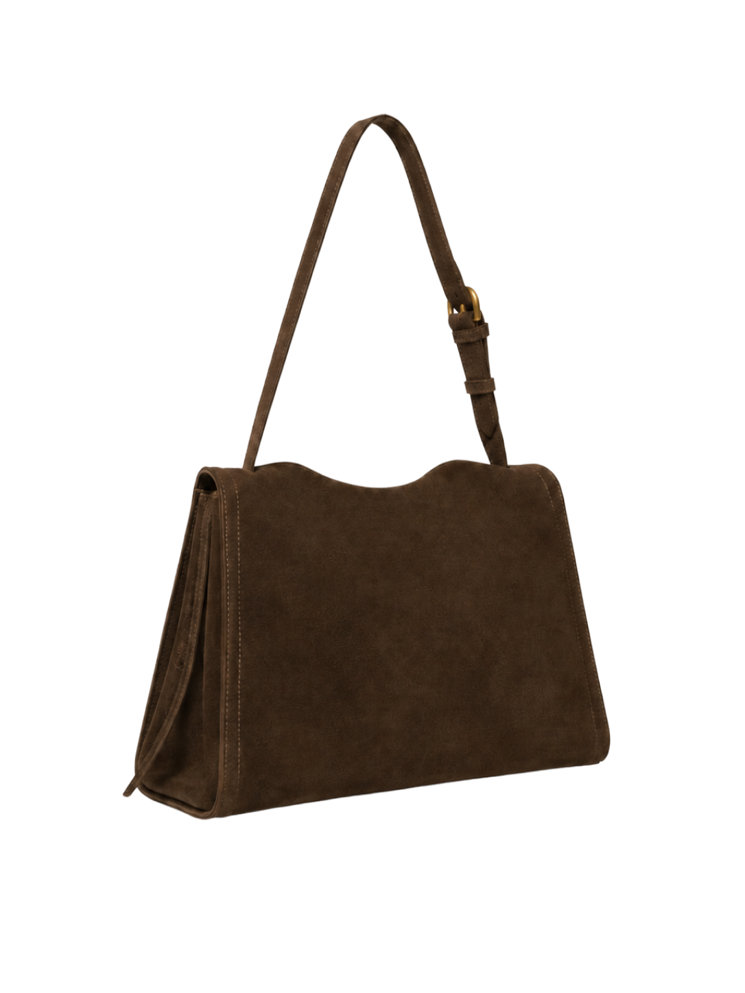 Orla Suede Flap Shoulder Bag, view 2