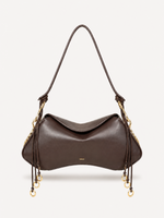 Celeste Charm Barrel Shoulder Bag in chocolate