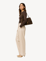 Orla Suede Flap Shoulder Bag, view 3