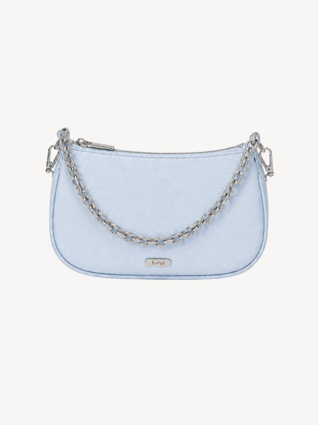 Lyra Chain Mini Crossbody in powder blue