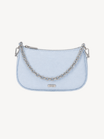 Lyra Chain Mini Crossbody in powder blue