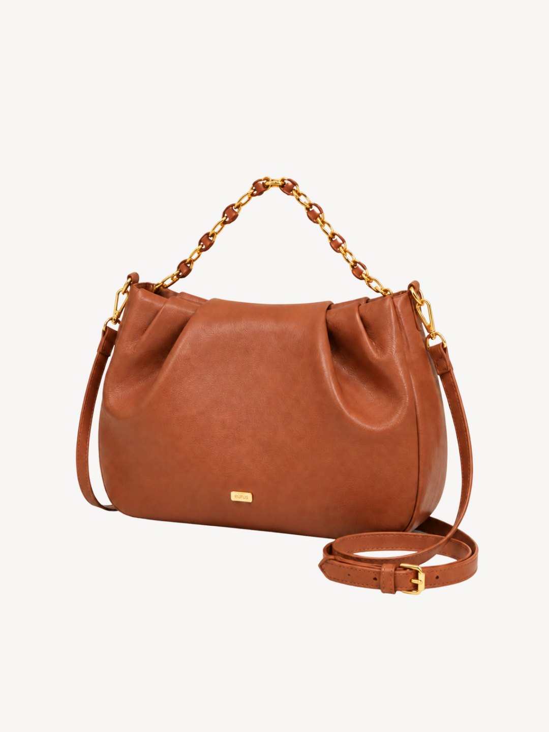 Cora Chain-Top Crossbody in terracotta