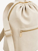 Luma Drawstring Canvas Backpack, view 6