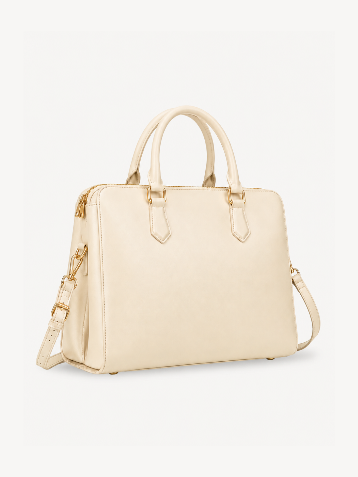 Clara Classic Leather Satchel, view 10