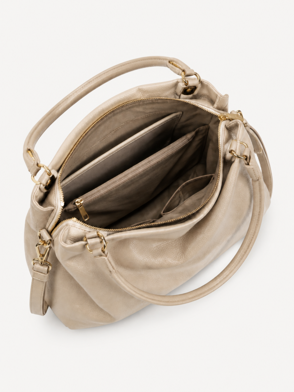 Vera Soft Leather Satchel, view 5