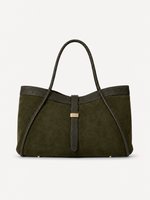Noa East-West Suede Tote, view 9