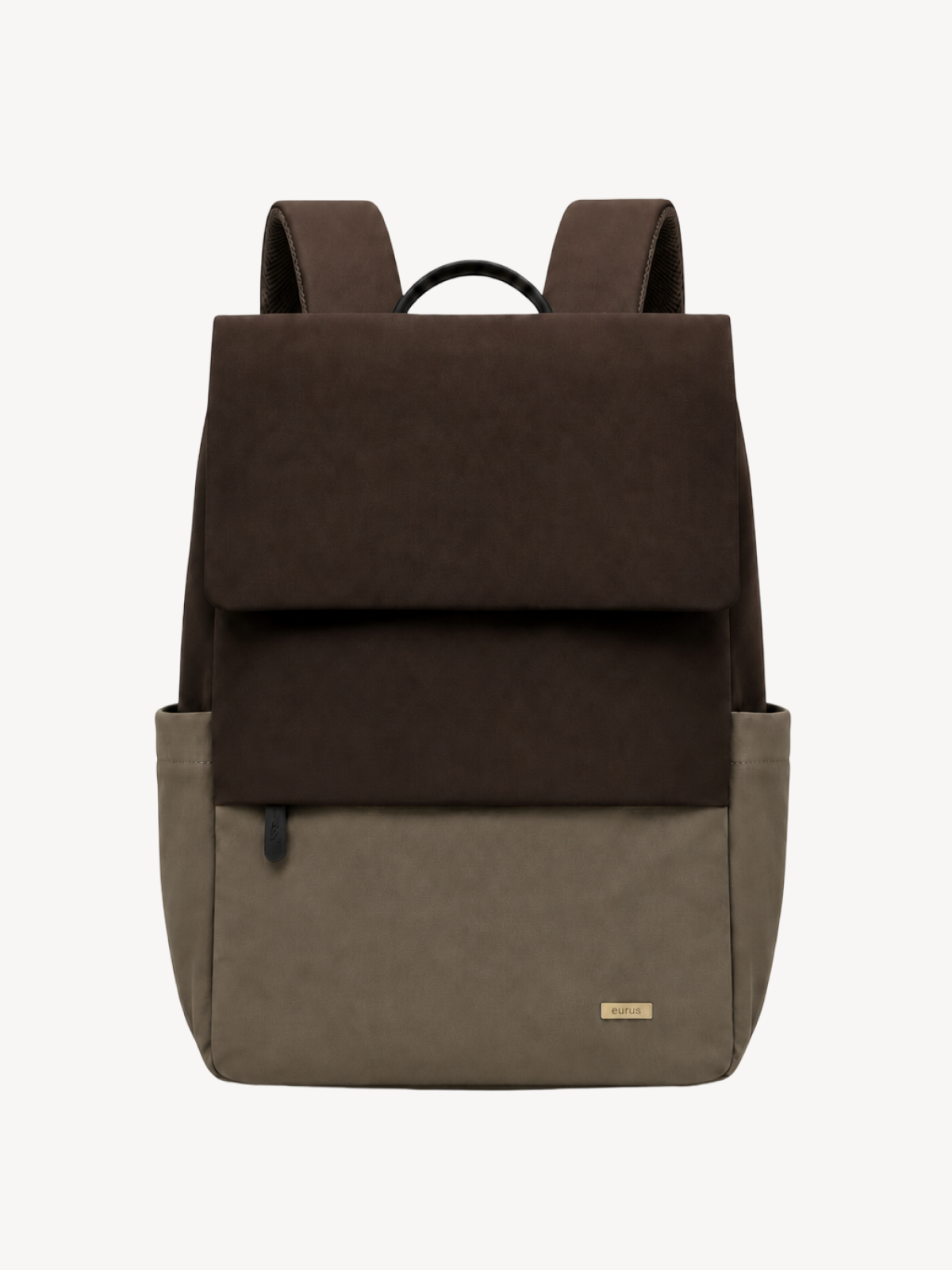 Cove Colorblock Flap Backpack in chocolate taupe
