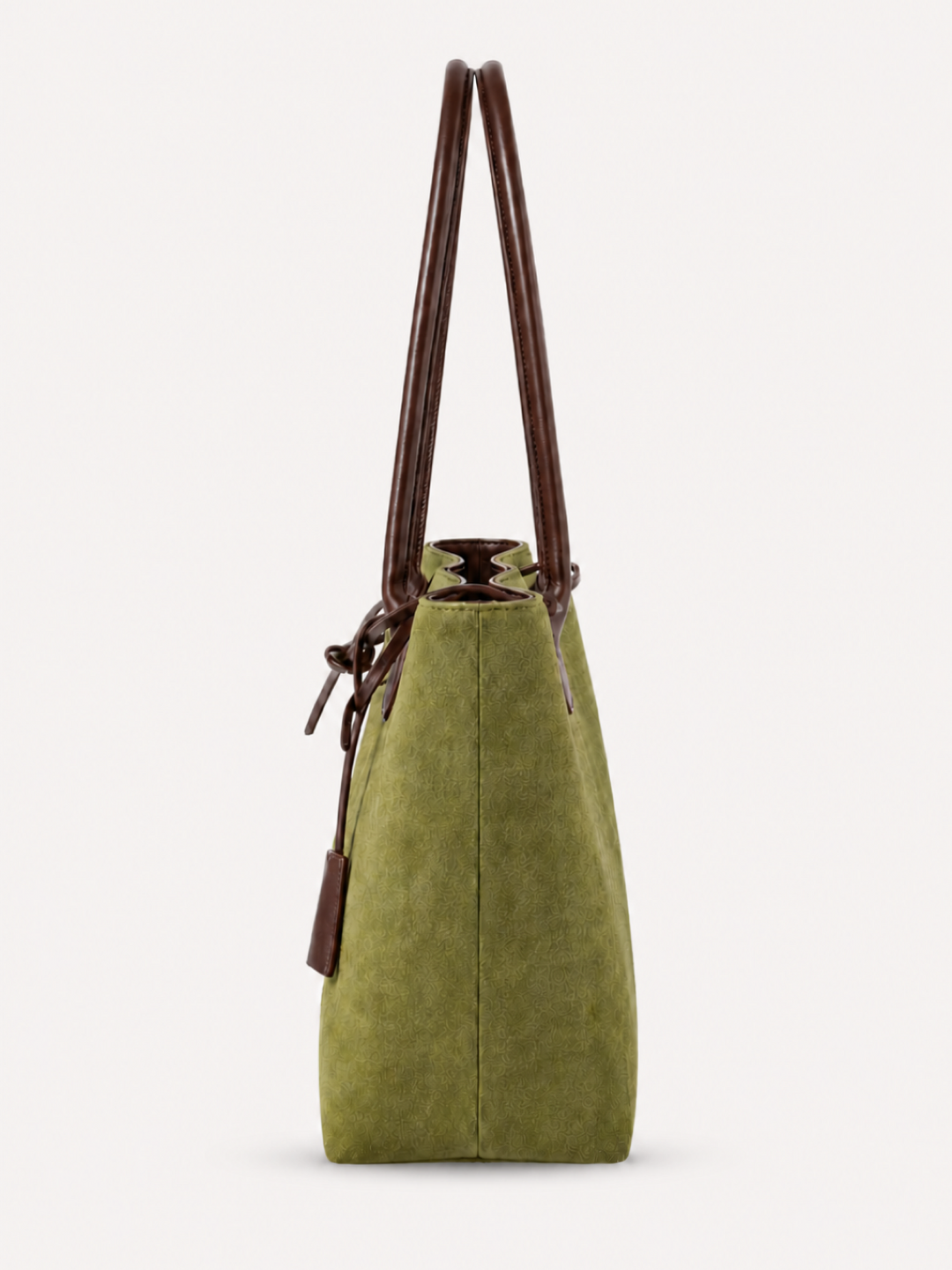 Linden Suede Tie Tote, view 2