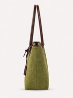 Linden Suede Tie Tote, view 2