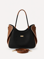 Nola Curved Multiway Tote in black