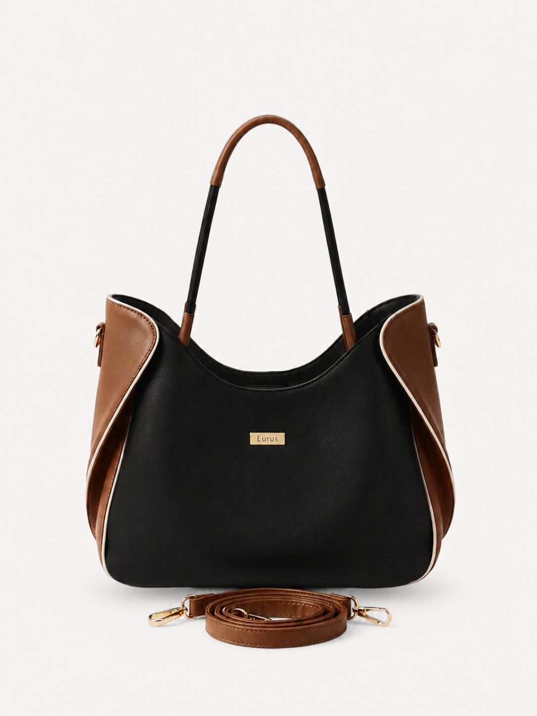 Nola Curved Multiway Tote in black