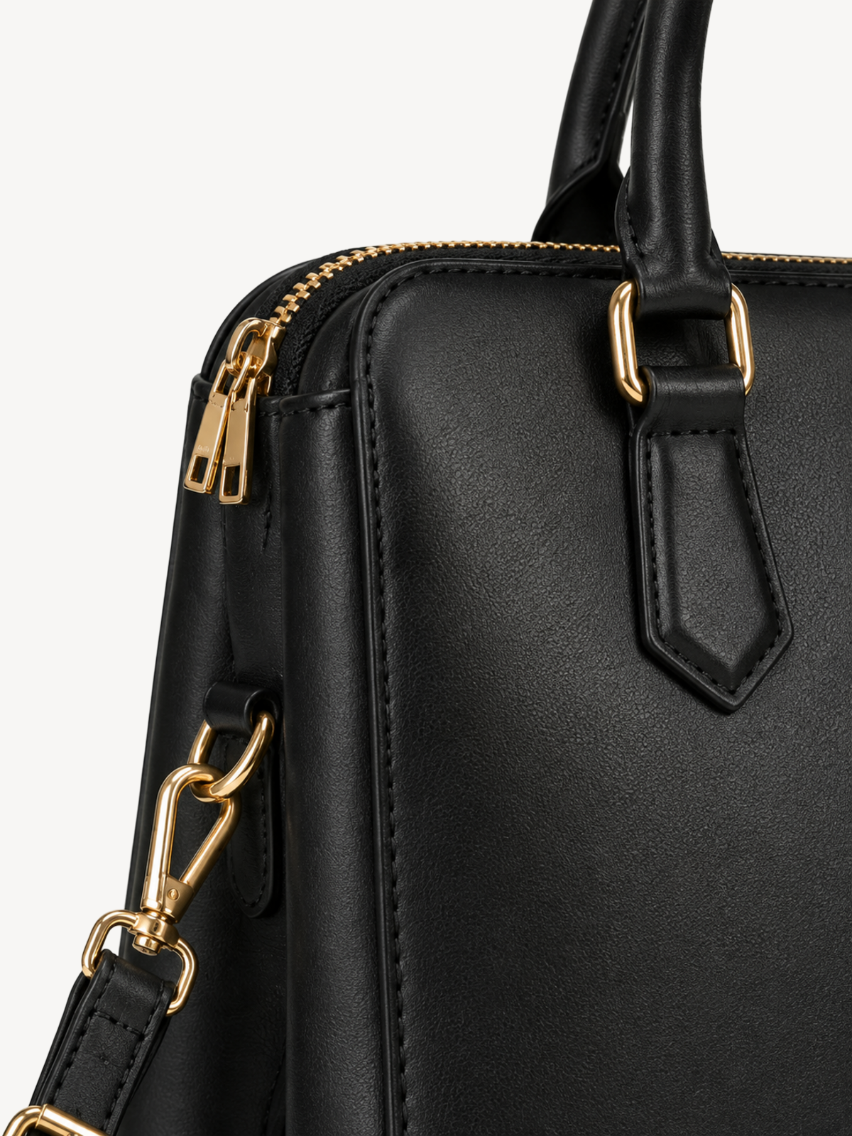 Clara Classic Leather Satchel, view 6