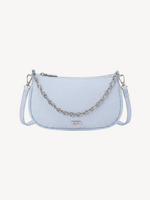 Lyra Chain Mini Crossbody in powder blue