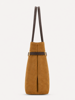Dune Belted Suede Tote, view 7