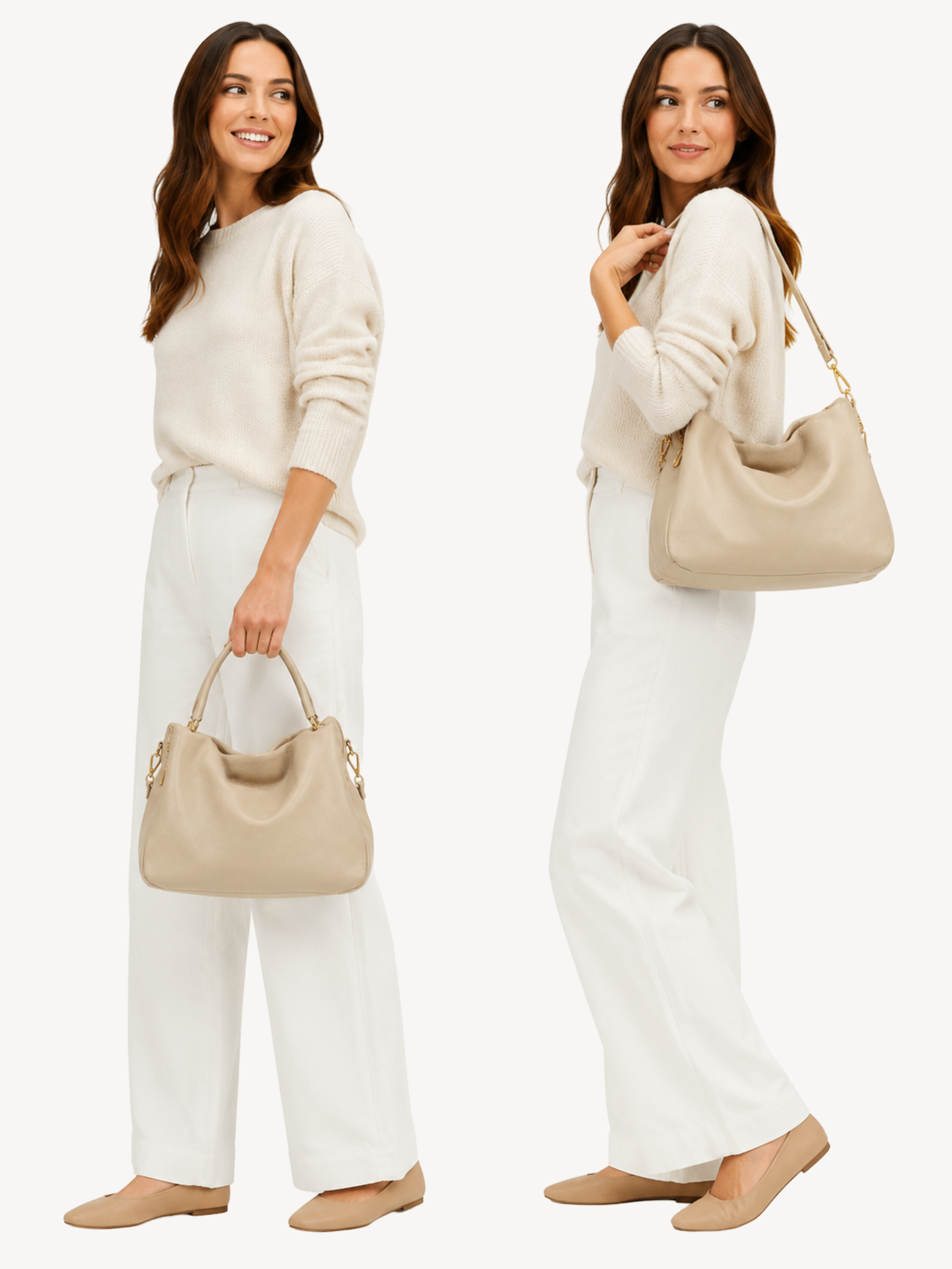 Vera Soft Leather Satchel, view 7