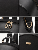 Nara Rounded Leather Backpack, view 6