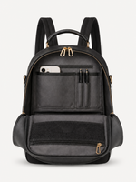Nara Rounded Leather Backpack, view 5