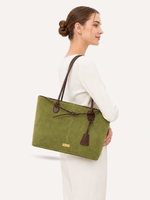 Linden Suede Tie Tote, view 4
