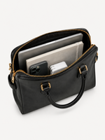 Clara Classic Leather Satchel, view 4