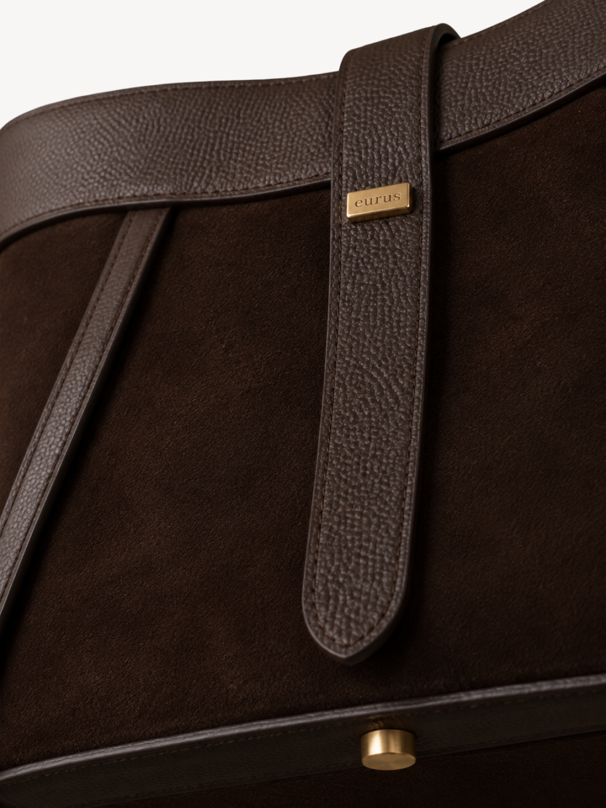 Noa East-West Suede Tote, view 5