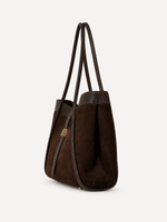 Noa East-West Suede Tote, view 2