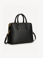 Clara Classic Leather Satchel, view 2