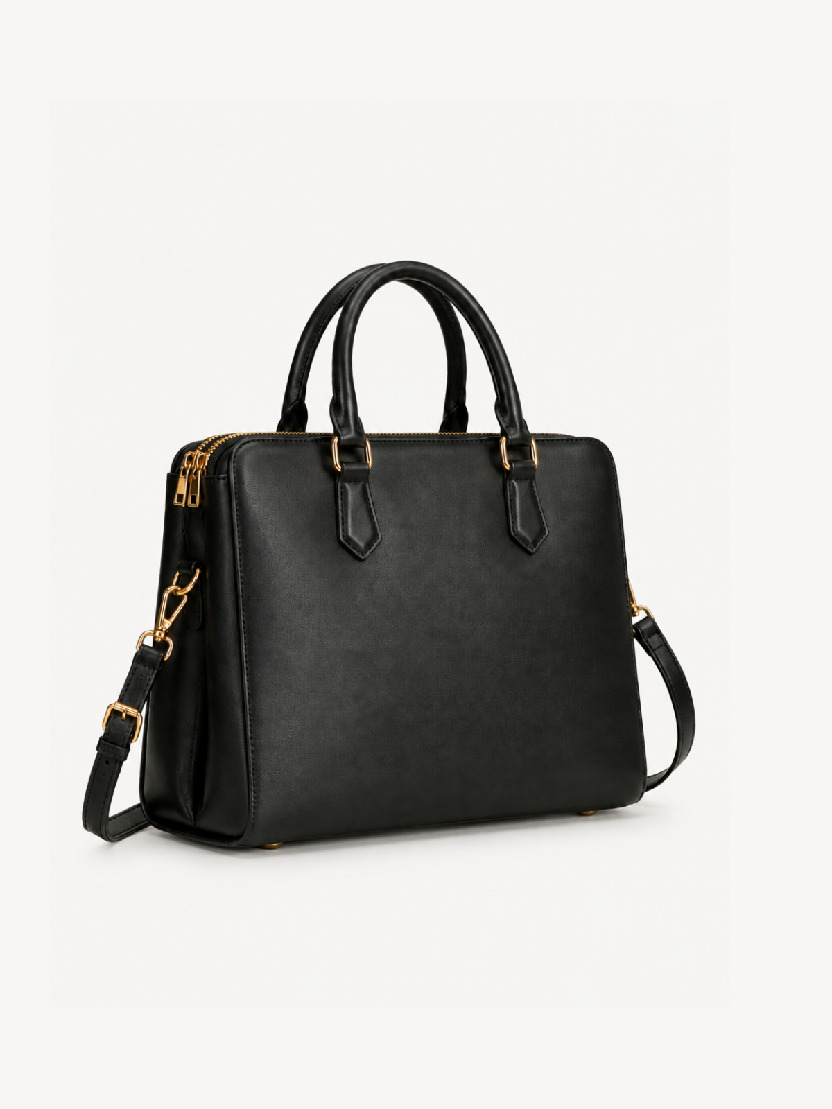 Clara Classic Leather Satchel, view 2