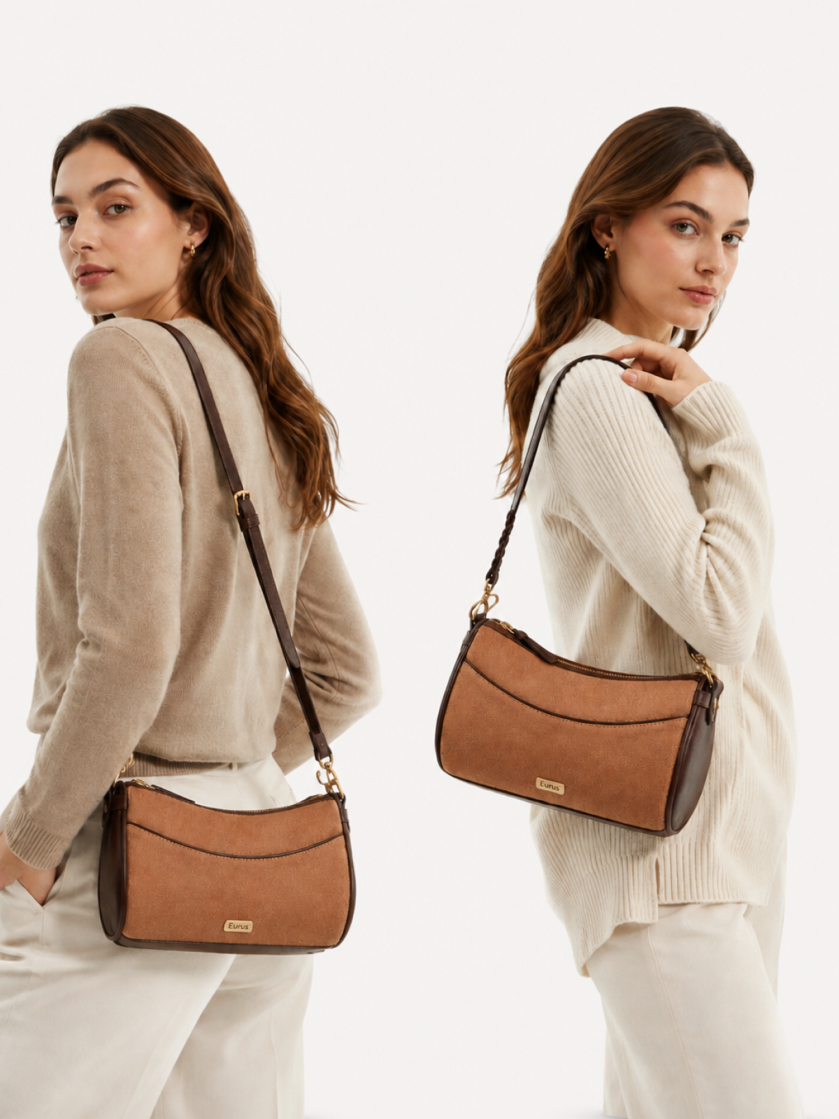 Pia Curved-Panel Crossbody, view 6