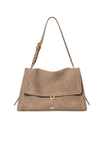 Orla Suede Flap Shoulder Bag, view 9