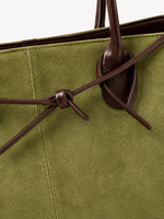 Linden Suede Tie Tote, view 7
