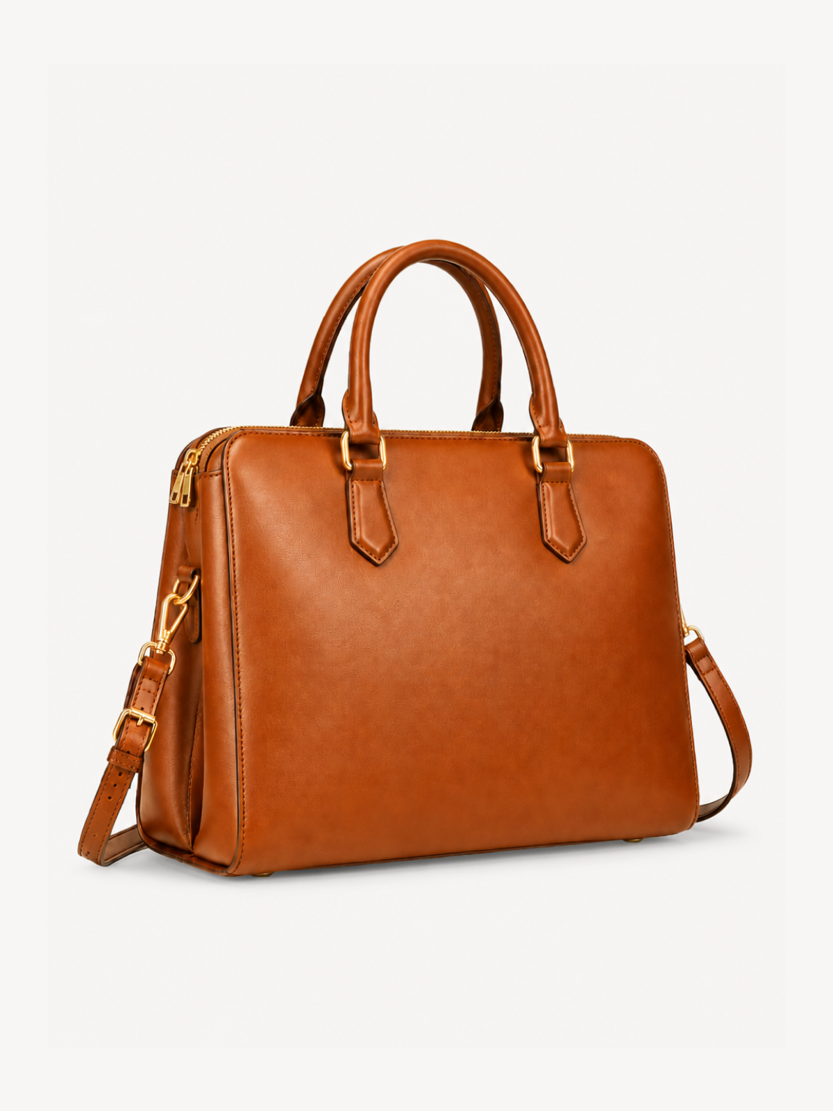 Clara Classic Leather Satchel, view 8