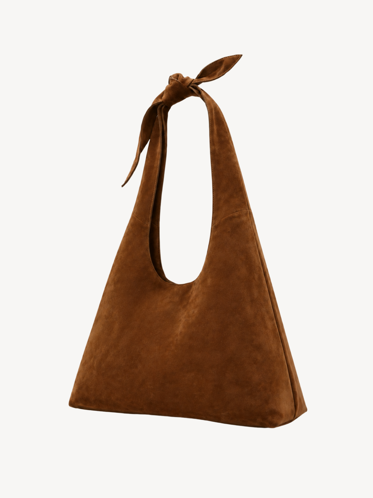Siena Knot Suede Hobo, back view