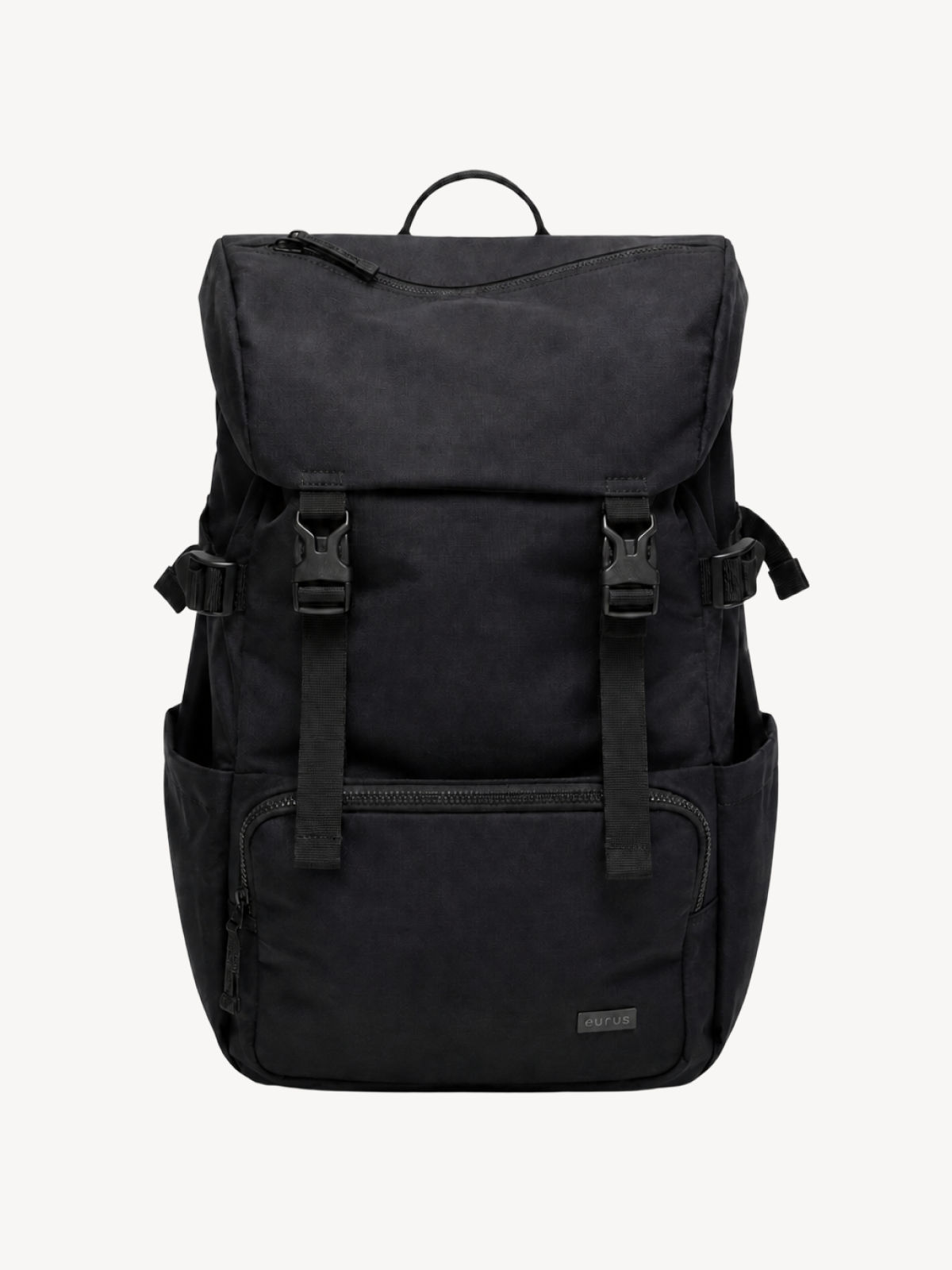 Atlas Utility Buckle Backpack in black