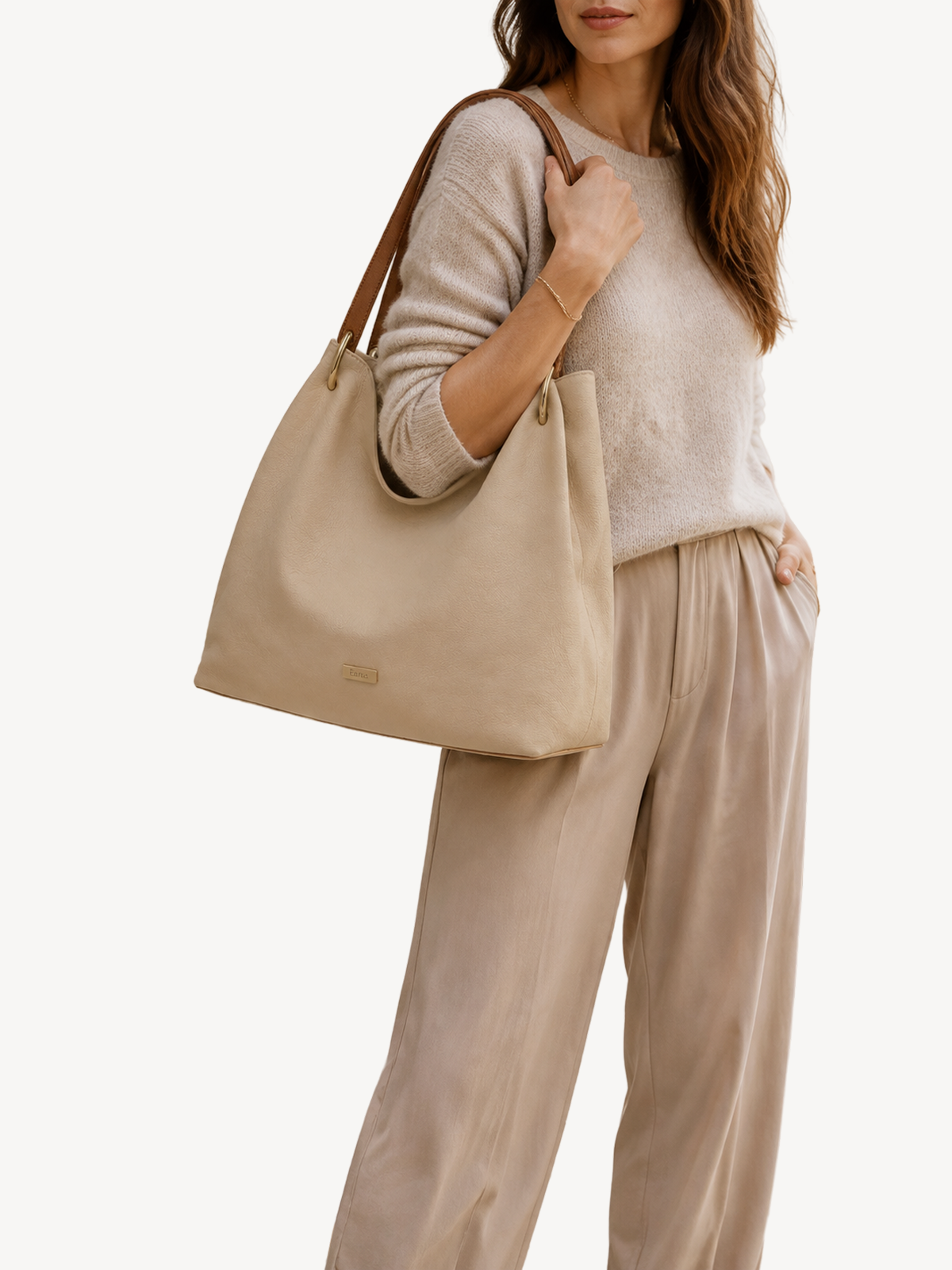 Rhea Soft Leather Tote