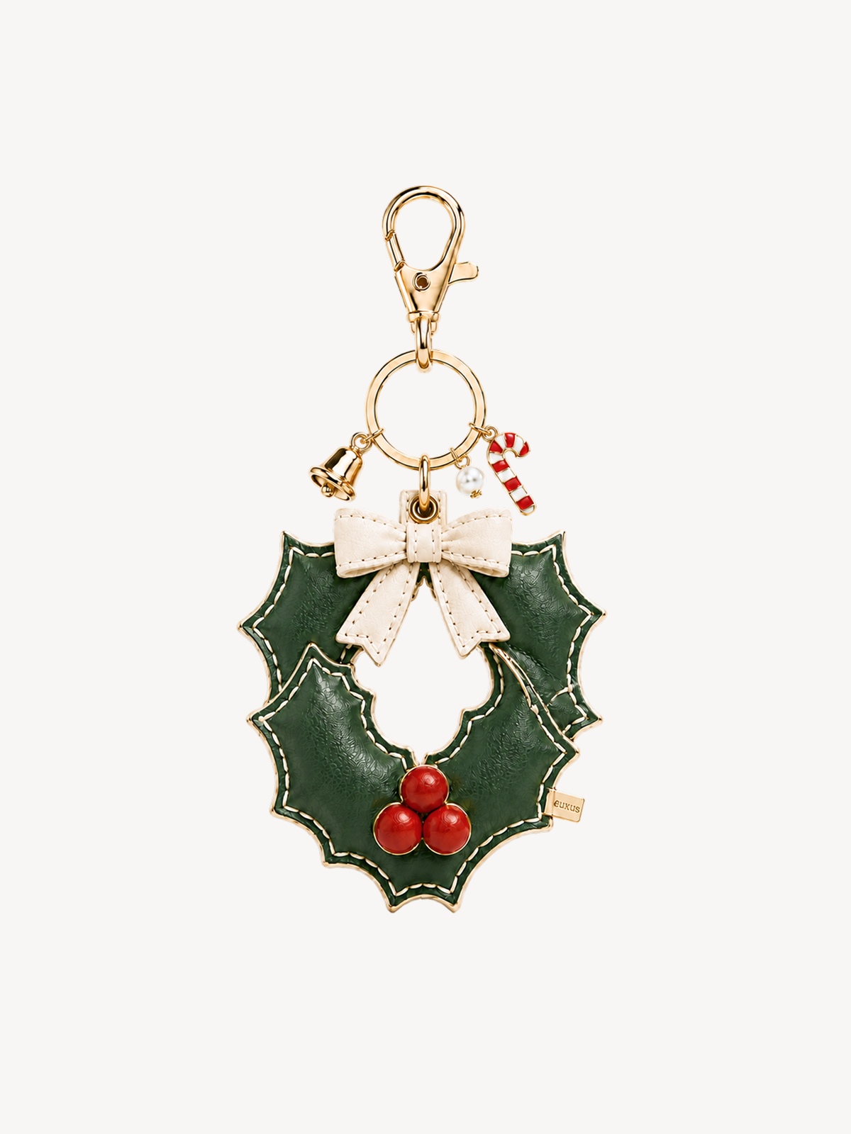 Holly Wreath Charm