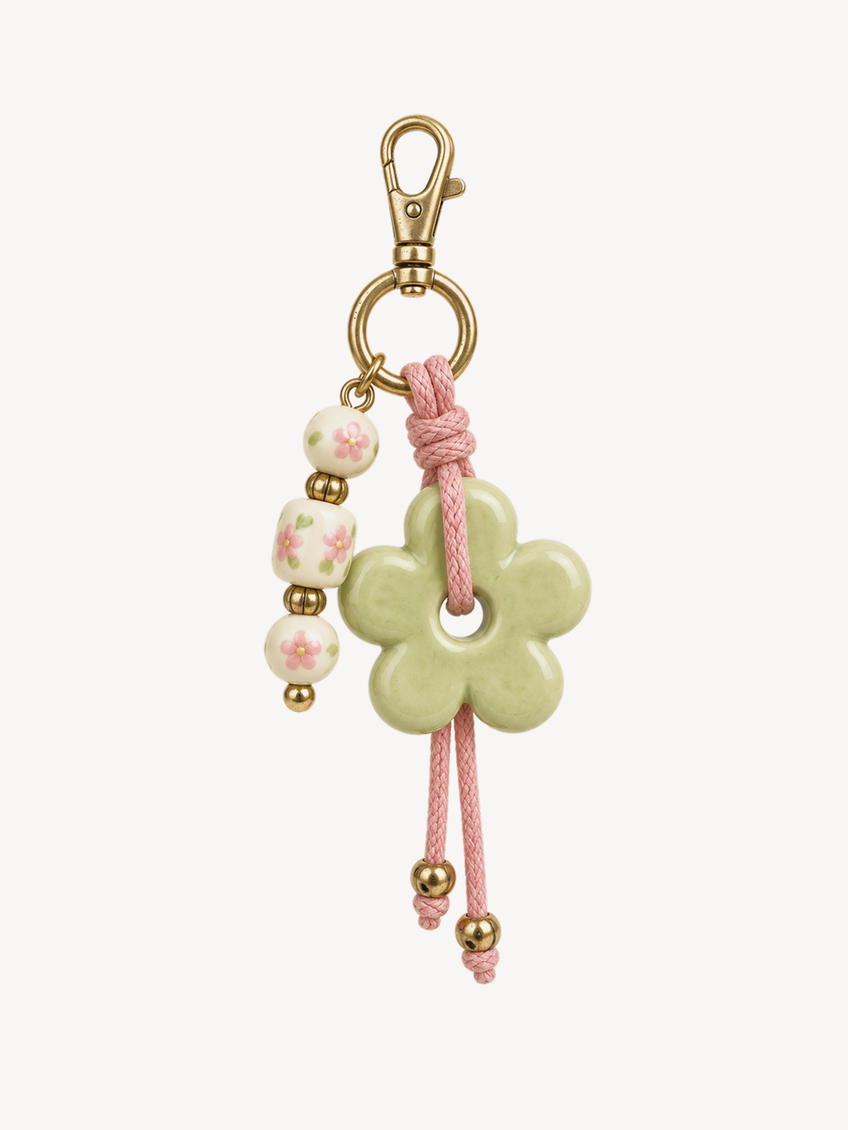 Clover Bloom Cord Charm