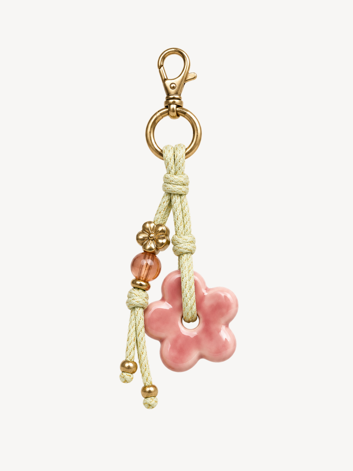 Blush Bloom Cord Charm