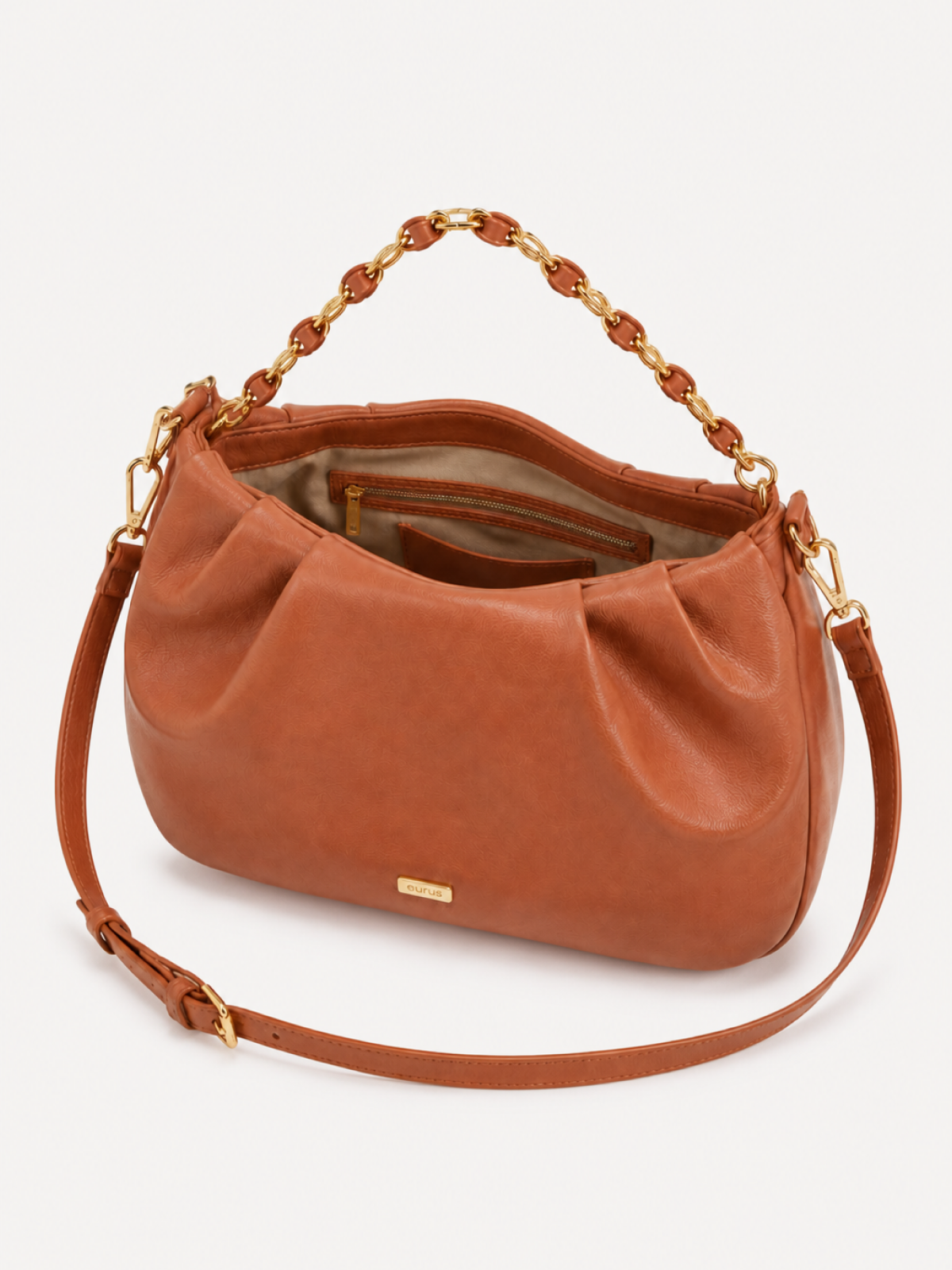 Cora Chain-Top Crossbody interior
