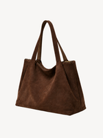 Sera Slouch Suede Tote, back view