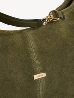 Rue Suede Shoulder Hobo material detail
