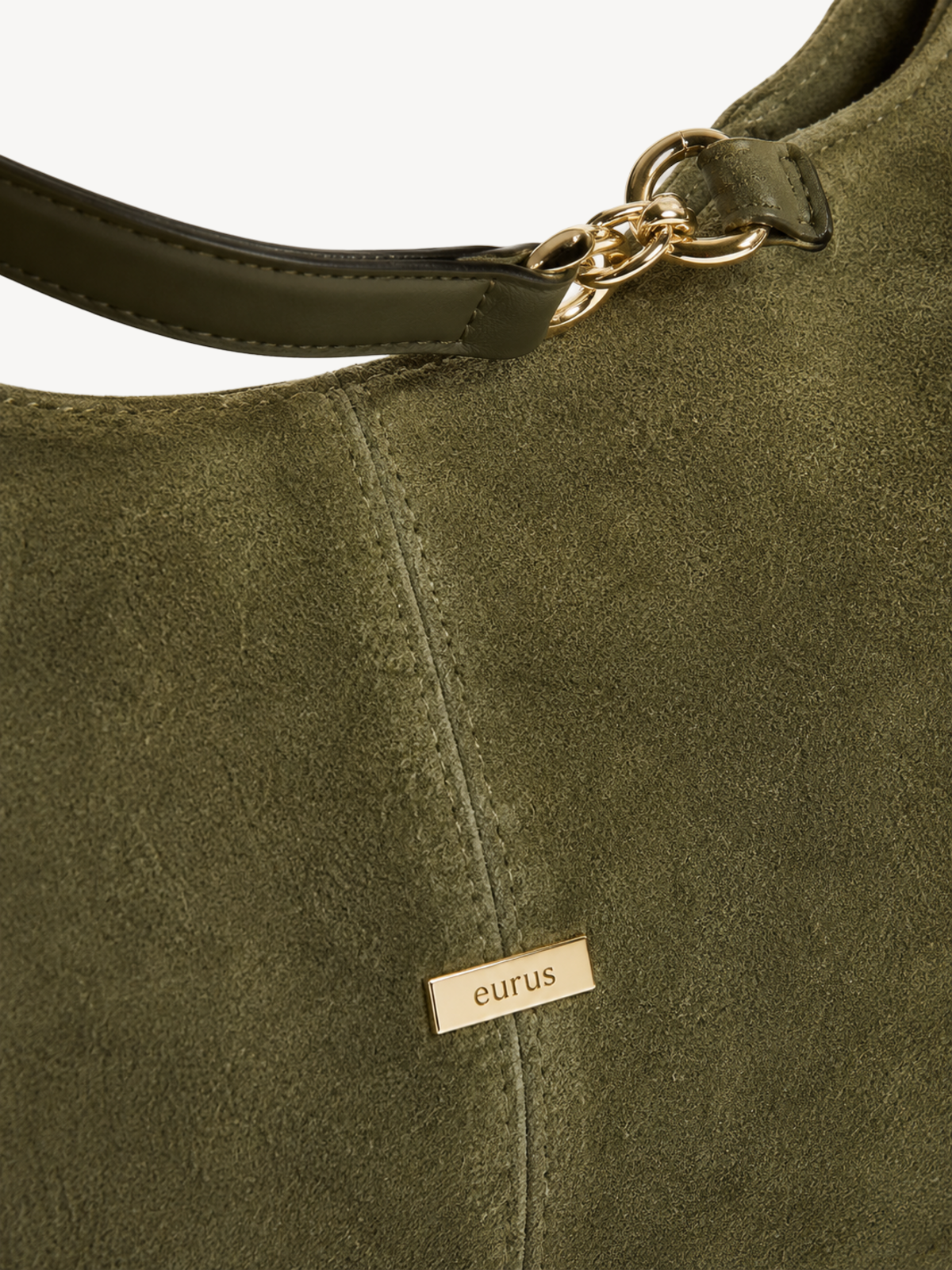 Rue Suede Shoulder Hobo material detail